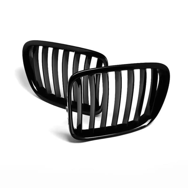For BMW X1 E84 Pre-facelift 2010-2015 Glossy Black Hood Kidney Grille Cover Vent