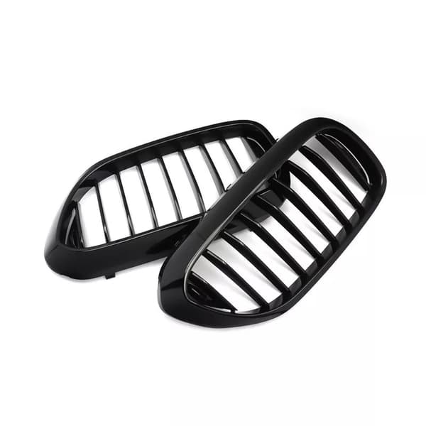 2x For BMW 5 Series G30 G31 G38 2017-2018 Glossy Black Kidney Grille Grill L&R
