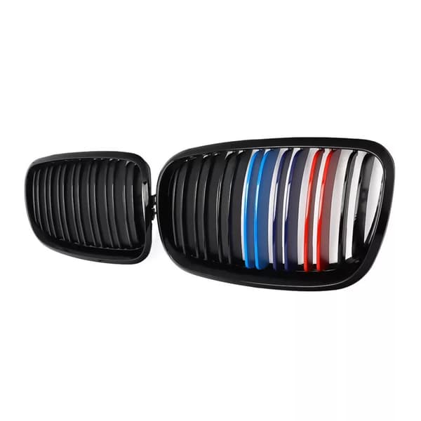 2x Front Kidney Grille Gloss Black MColor for BMW E70 E71 X5 X6 Series 2007-2013