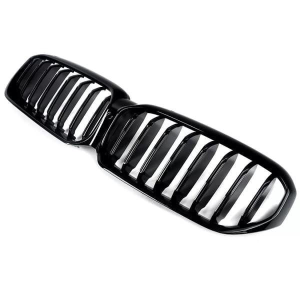 FOR BMW G30 G31 LCI 2021-2023 M PERFORMANCE LOOK GLOSS BLACK FRONT KIDNEY GRILLE