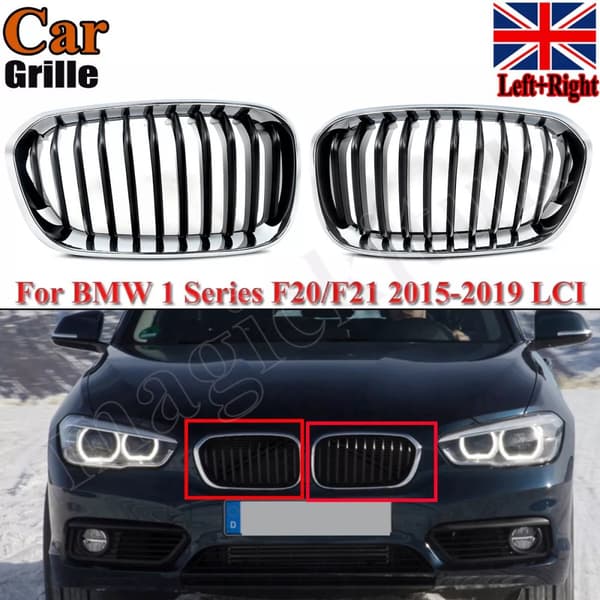 FOR BMW 1 SERIES F20 F21 15-19 FRONT UPPER KIDNEY GRILLE 51137371747 51137371748