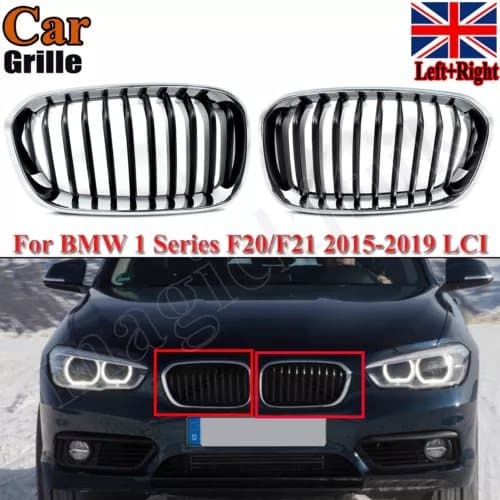 FOR BMW 1 SERIES F20 F21 15-19 FRONT UPPER KIDNEY GRILLE 51137371747 51137371748