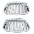 Miniatyrbilde 6 av 11: 1PAIR FOR BMW F25 X3 F26 X4 2010-2014 FRONT KIDNEY GRILLE GRILLS CHROME & SILVER