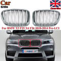 Miniatyrbilde 2 av 11: 1PAIR FOR BMW F25 X3 F26 X4 2010-2014 FRONT KIDNEY GRILLE GRILLS CHROME & SILVER