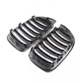 Miniatyrbild 9 av 11: 2x Carbon Fiber Look Front Kidney Grilles Grill for BMW X3 F25 /X4 F26 2014-2017