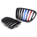 Miniatyrbillede 6 af 11: Pair Gloss Black M-Color Kidney Sport Grille Grill for BMW E84 X1 SUV 10-15 LCI