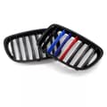 Miniatyrbillede 7 af 11: Pair Gloss Black M-Color Kidney Sport Grille Grill for BMW E84 X1 SUV 10-15 LCI