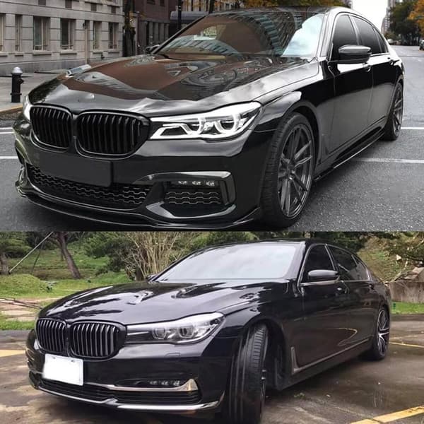 FOR BMW 7 SERIES M G11 G12 15-2018 PRE LCI PERFORMANCE GLOSS BLACK KIDNEY GRILLS