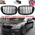 Miniatyrbilde 2 av 11: FOR BMW 7 SERIES M G11 G12 15-2018 PRE LCI PERFORMANCE GLOSS BLACK KIDNEY GRILLS