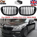 Miniatyrbilde 1 av 11: FOR BMW 7 SERIES M G11 G12 15-2018 PRE LCI PERFORMANCE GLOSS BLACK KIDNEY GRILLS