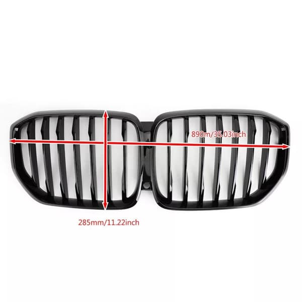 FOR BMW X5 G05 M PERFORMANCE STYLE GLOSS BLACK FRONT KIDNEY GRILL GRILLE 2018+