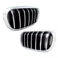 Miniatyrbilde 4 av 11: FOR BMW X5 F15 X6 F16 2013-2018 OE STYLE FRONT KIDNEY GRILLES CHROME LEFT+RIGHT