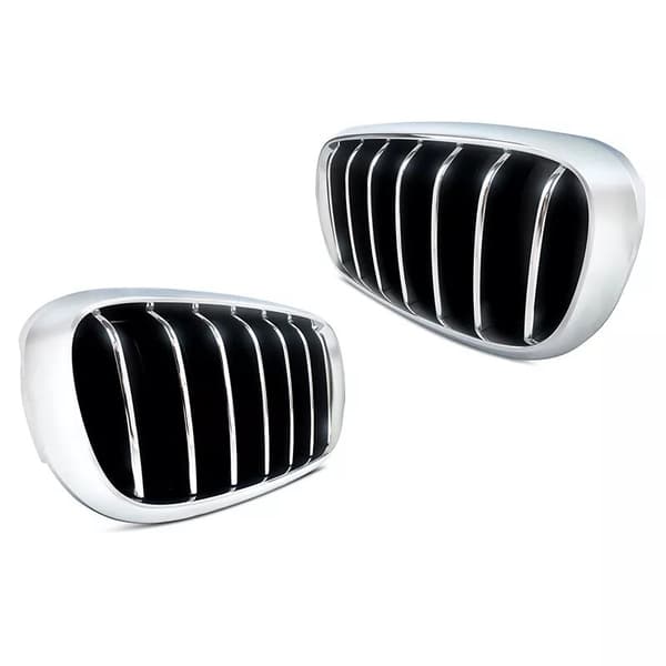 FOR BMW X5 F15 X6 F16 2013-2018 OE STYLE FRONT KIDNEY GRILLES CHROME LEFT+RIGHT