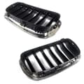 Miniatyrbilde 8 av 11: FOR BMW X5 F15 X6 F16 2013-2018 OE STYLE FRONT KIDNEY GRILLES CHROME LEFT+RIGHT