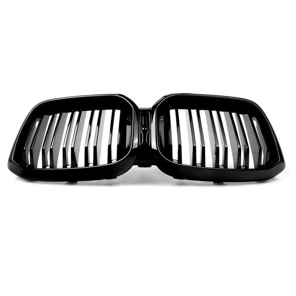 FOR BMW X3 G01 X4 G02 GLOSS BLACK FRONT KIDNEY GRILLE GRILL DUAL TWIN SLAT 2022+