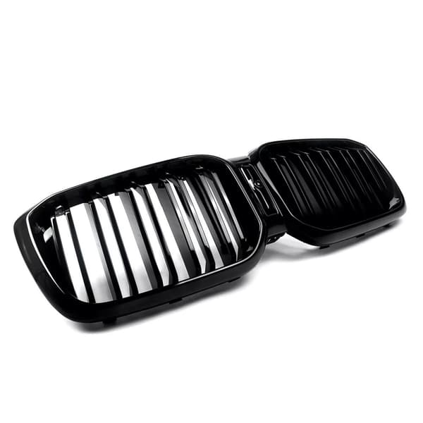 FOR BMW X3 G01 X4 G02 GLOSS BLACK FRONT KIDNEY GRILLE GRILL DUAL TWIN SLAT 2022+