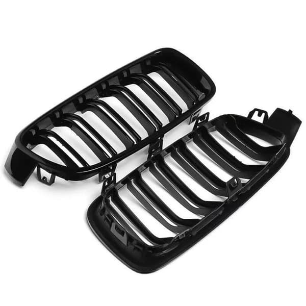 FOR BMW 3 SERIES F30 F31 M SPORT BUMPER FOG LIGHT GRILL SET+FRONT KIDNEY GRILL