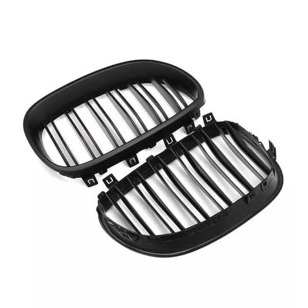 Front Black Sport Wide Kidney Grille Grill For BMW E60 E61 M5 5 Series 2004-2009