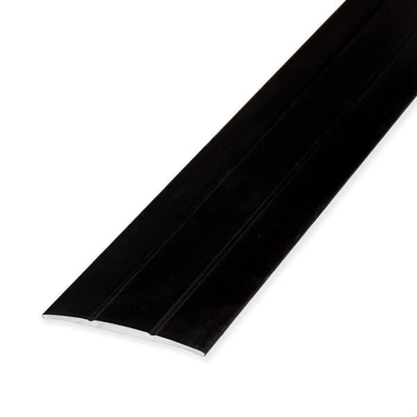 PROVISTON Tröskeltröja 1.8 x 38 x 2700 mm Anodiserad aluminium Svart Självhäftande
