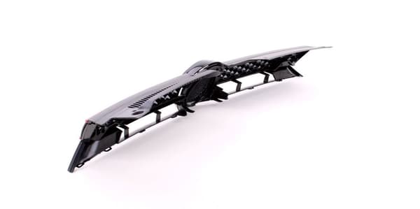 Sport Honeycomb Gitter Glanssort med Rød Kant til VW Golf 6/GTI 2008-2013