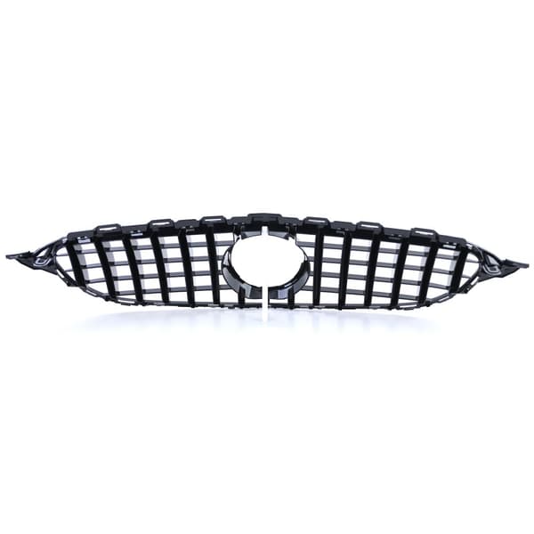 Sportti-ristikko Musta Kromi Mercedes C-Class W205 S205 13-18 - Korkealaatuinen, Helppo Asennus