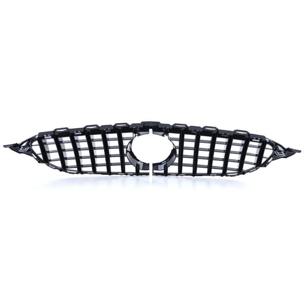 Sportgrill Svart Krom för Mercedes C-Class W205 S205 13-18 - Sportig & Stilfull Uppgradering