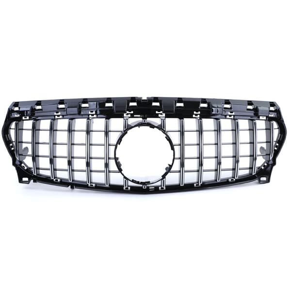 Sportgrill Svart Krom för Mercedes CLA C117 W117 16-19 Facelift - Högkvalitativt Bilaccessoar