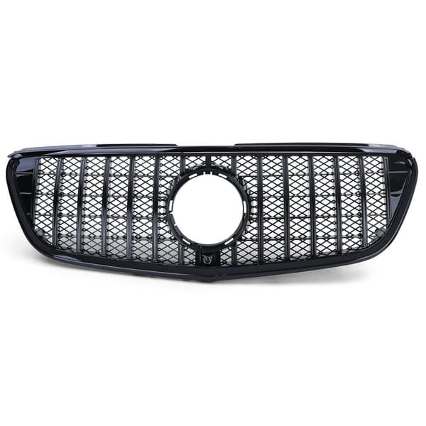 Högblank svart bilgrill för Mercedes Vito W447 14-19 - Sportig & Funktionell