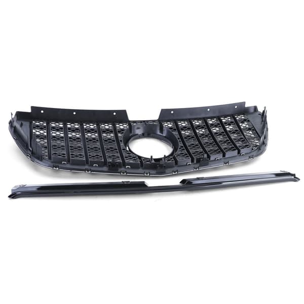 Högblank svart bilgrill för Mercedes Vito W447 14-19 - Sportig & Funktionell