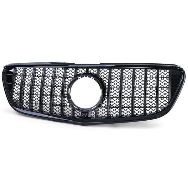 Högblank svart bilgrill för Mercedes Vito W447 14-19 - Sportig & Funktionell