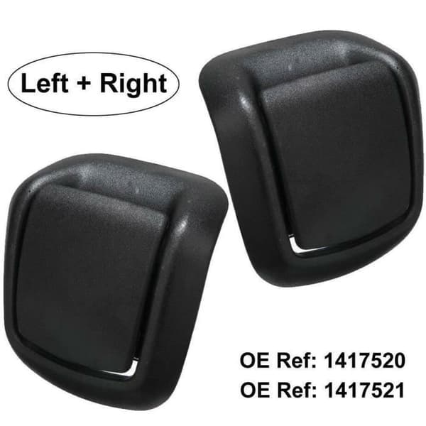2X par justerbara sitslutningshandtag fram höger vänster sitshandtag bildelar 1417520 för Ford Fiesta MK6