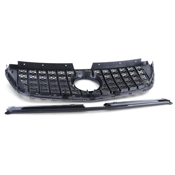 Sort Glans Auto Grill til Mercedes Vito W447 2014-2019 - Professionel Stil & Kamera Monteringsbeslag