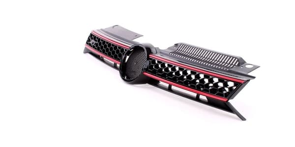 Glanssort & Rød Sport Honningkagegitter til VW Golf 6 & GTI 2008-2013
