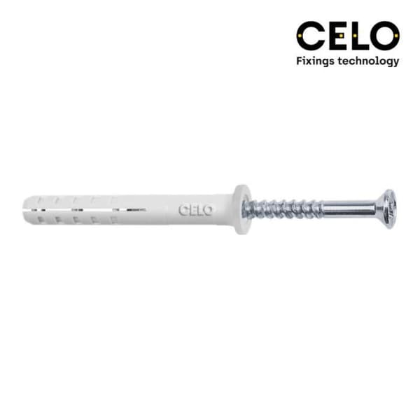 Blåsstift med platt huvud 5-25 zink. din / np 200 uni.. celo