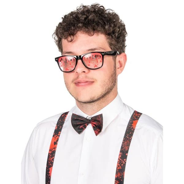 Kit accessoarer svarta blodiga vuxen