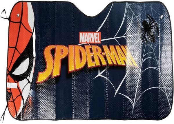 Solskydd - Marvel - Spiderman - 130 x 70 cm - Maximalt skydd - Sugkoppar ingår