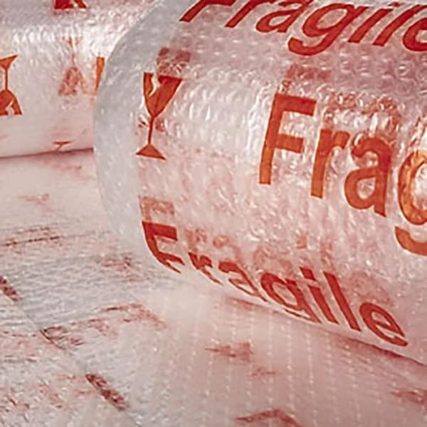 Bubble transparent (bräcklig) tryckt 1,20x5mts