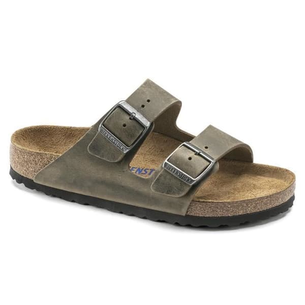 Sandaler Birkenstock Arizona Waxy Leather Smal - blekt khaki - 39