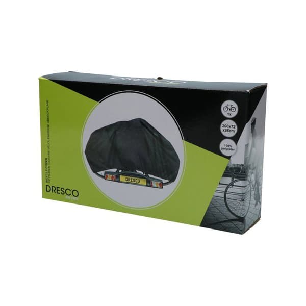 Cykelöverdrag - Dresco - 200 x 98 cm - Polyester - Svart - Optimal skydd