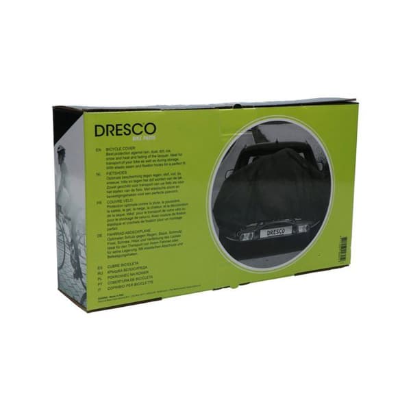 Cykelöverdrag - Dresco - 200 x 98 cm - Polyester - Svart - Optimal skydd