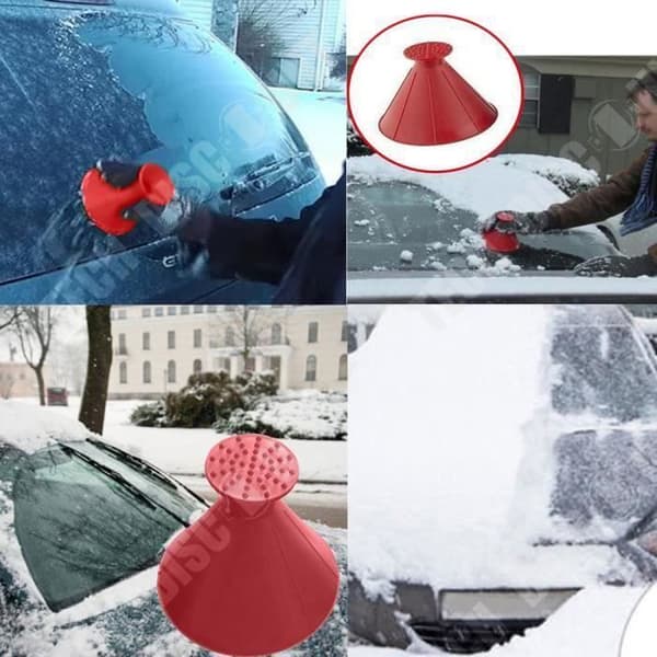 TD® vindruta isskrapa / magisk konformad snöskrapa / vindruta snöskyffel