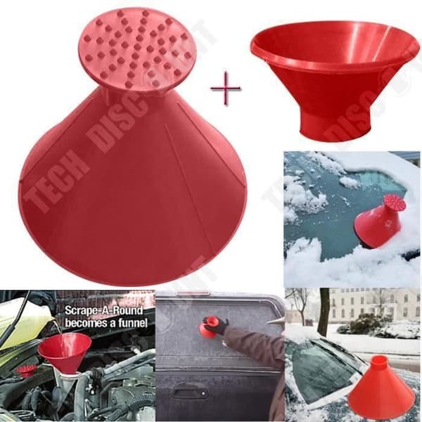 TD® vindruta isskrapa / magisk konformad snöskrapa / vindruta snöskyffel