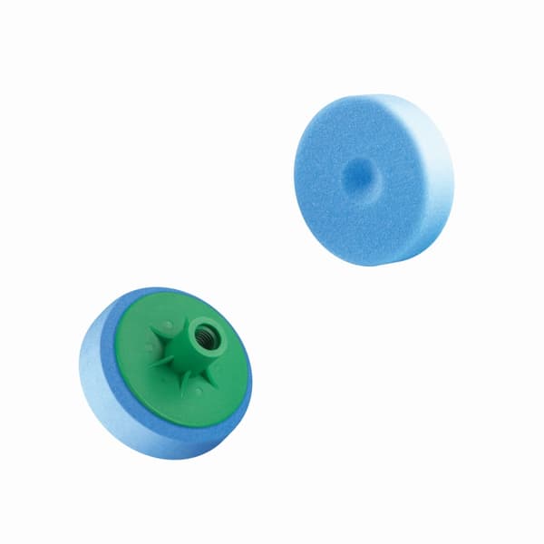 BOLL POLERINGSSVAMP DIA. 80MM / BLÅ / SUPER HÅRD / M14 GEVIND