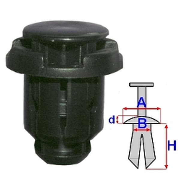 ROMIX EXPANSIONSPLUGG FÖR TRÖSKEL / SKYDD UNDER MOTOR FIAT SEDICI / SUZUKI GRAND VITARA 05- / IGNIS 03-08 / SX4 06-12 (5 ST)