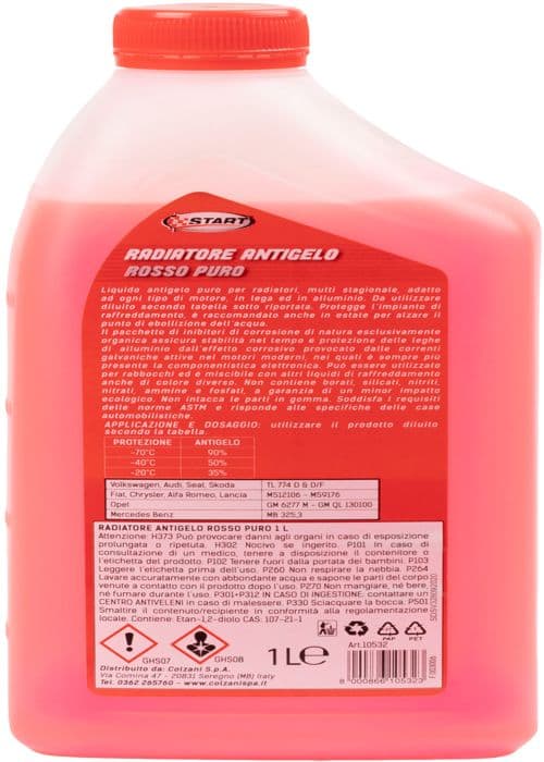 START Kylvätska för kylare röd ren långvarig 1 liter - Cdiscount