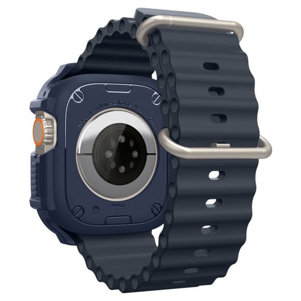 Fodral till Apple Watch Ultra / Ultra 2 Rugged Armor SPIGEN Marinblå