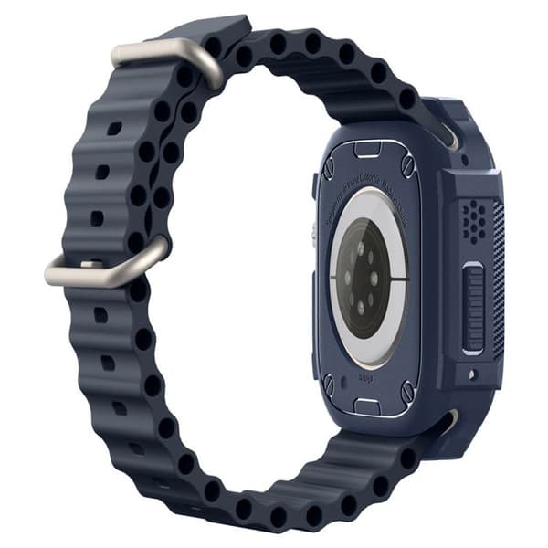 Fodral till Apple Watch Ultra / Ultra 2 Rugged Armor SPIGEN Marinblå