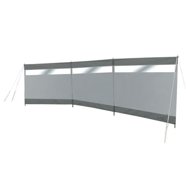 Bo-Camp Vindskydd med fönster Dennis 500x140 cm Grå