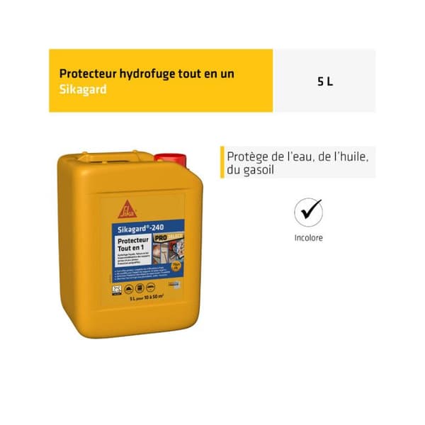 SIKA vattenavvisande skydd - Sikagard-240 Allt i 1-skydd - 5L
