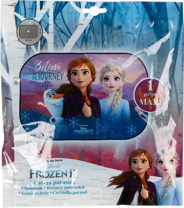 Sidogardin - FROZEN - Disney - Anti-UV-skydd - Sugkoppsfäste - 60 x 40 cm